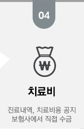 치료비:진료내역, 치료비용 공지 보험사에서 직접 수금
